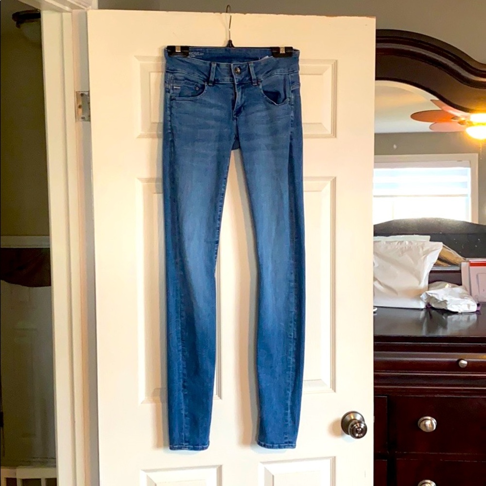 Raw Stretchy Skinny low/mid rise Tall Jeans